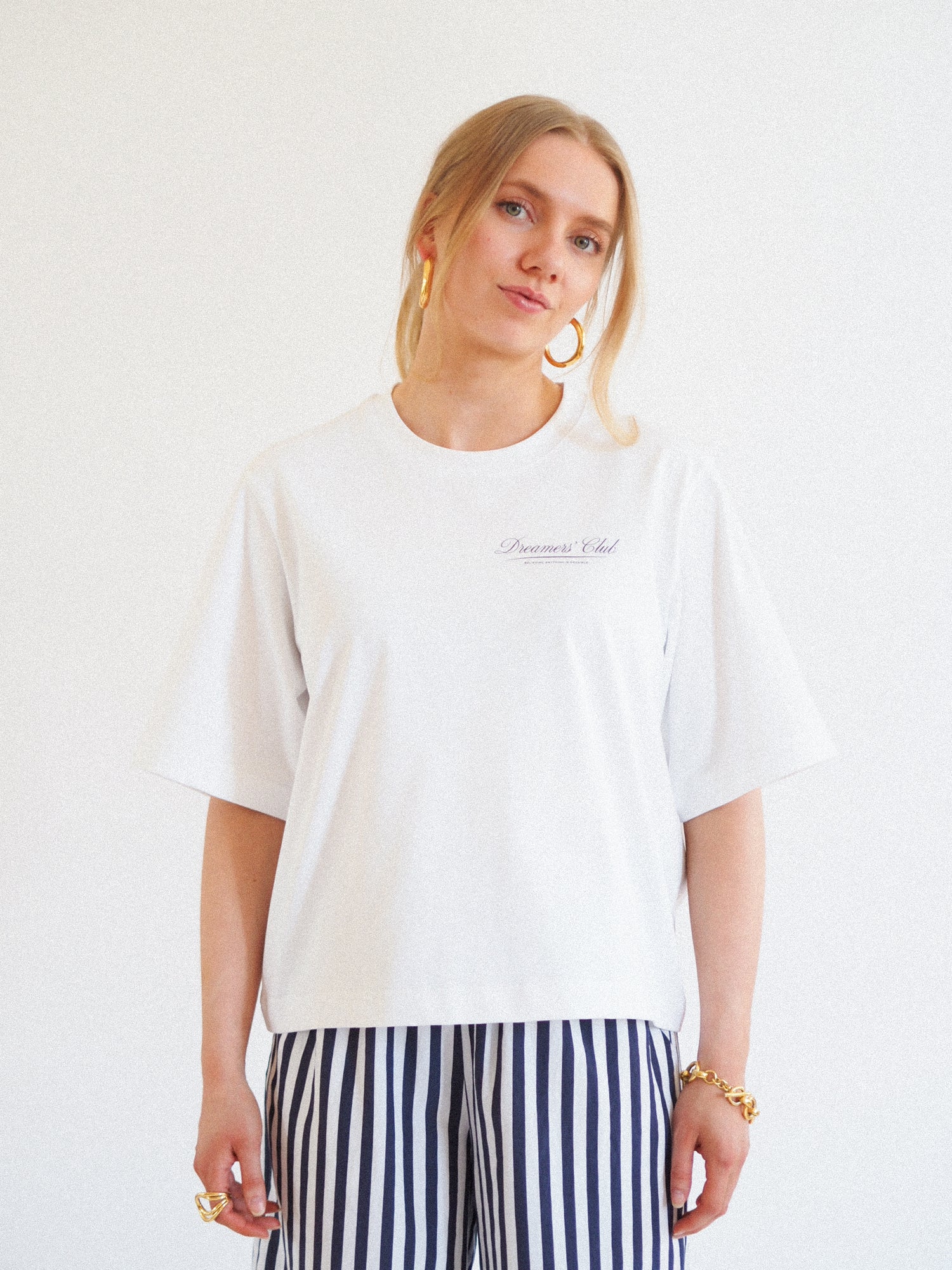Dreamers' Club Boxy Tee, White
