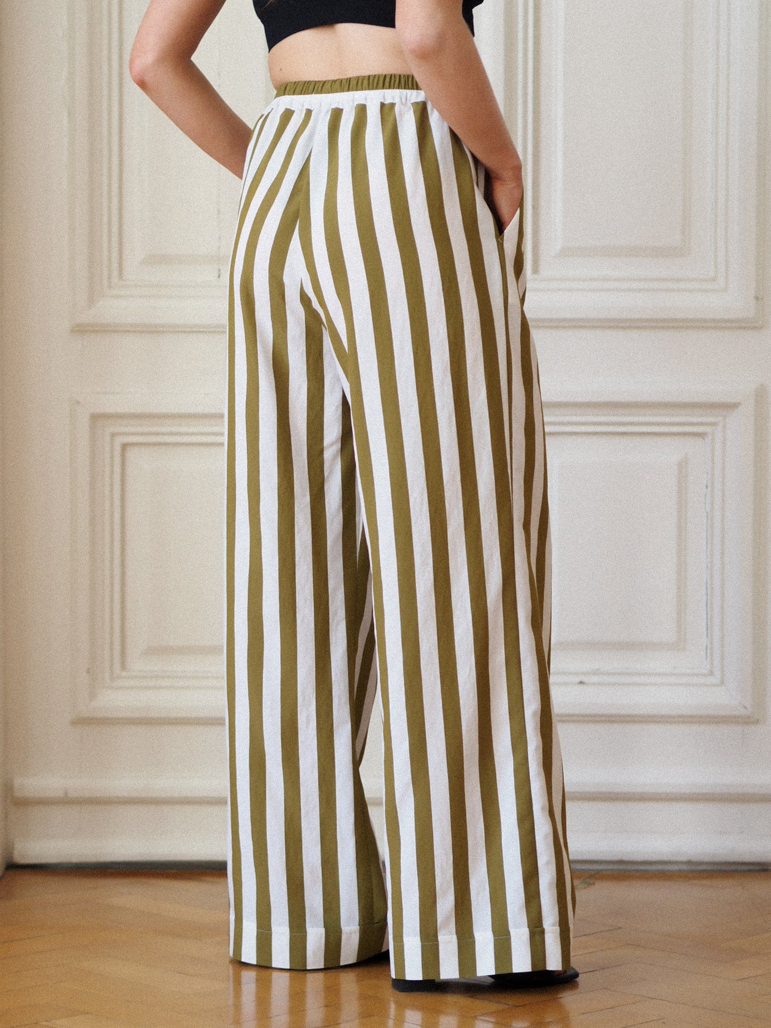 Enchanter Pants, Olive Stripe