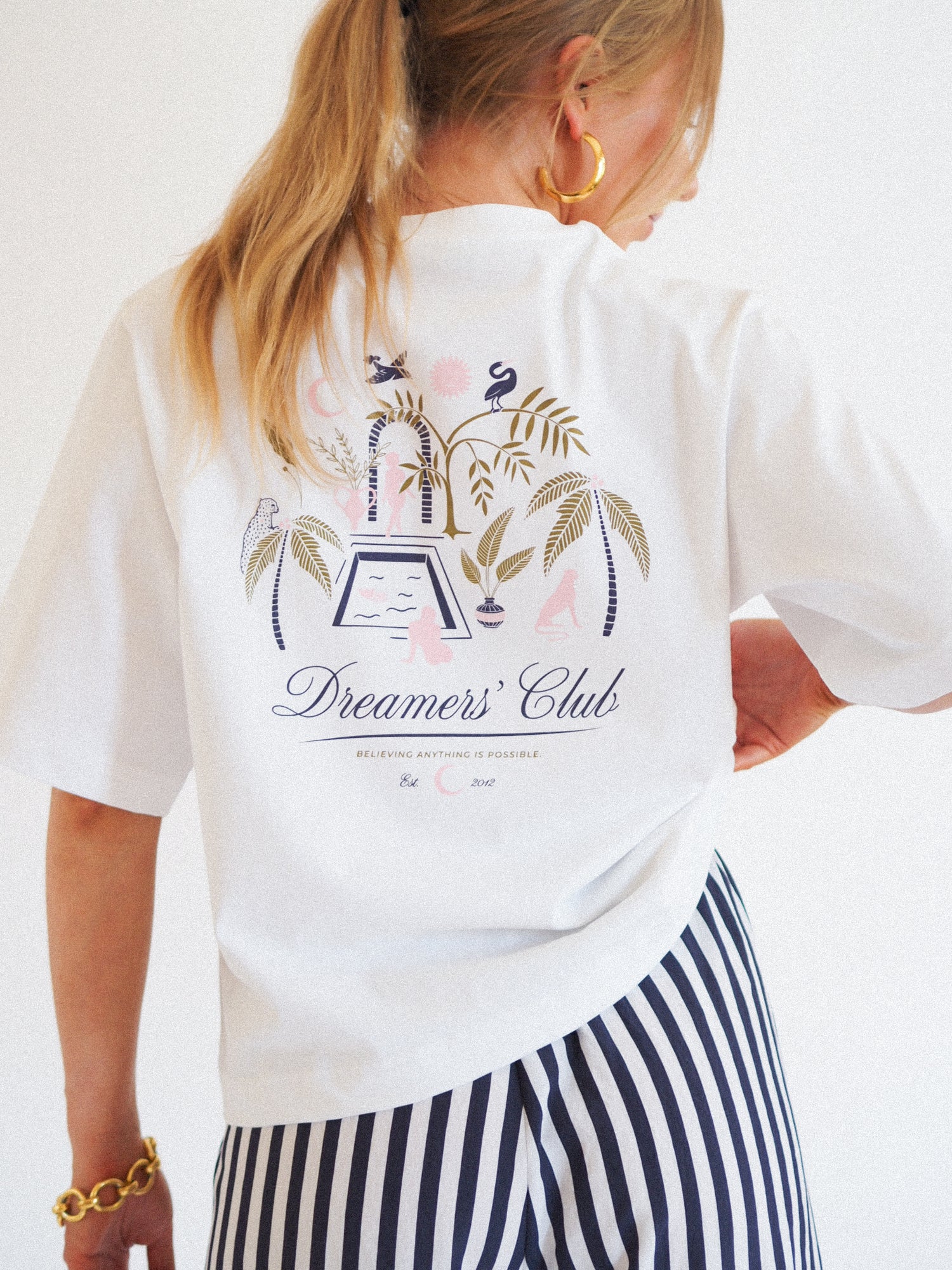 Dreamers' Club Boxy Tee, White