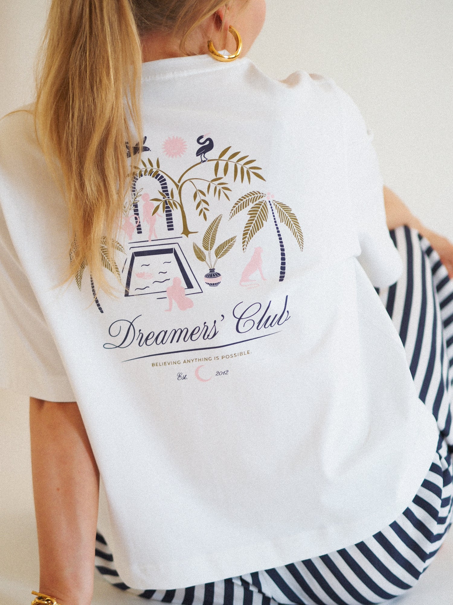 Dreamers' Club Boxy Tee, White
