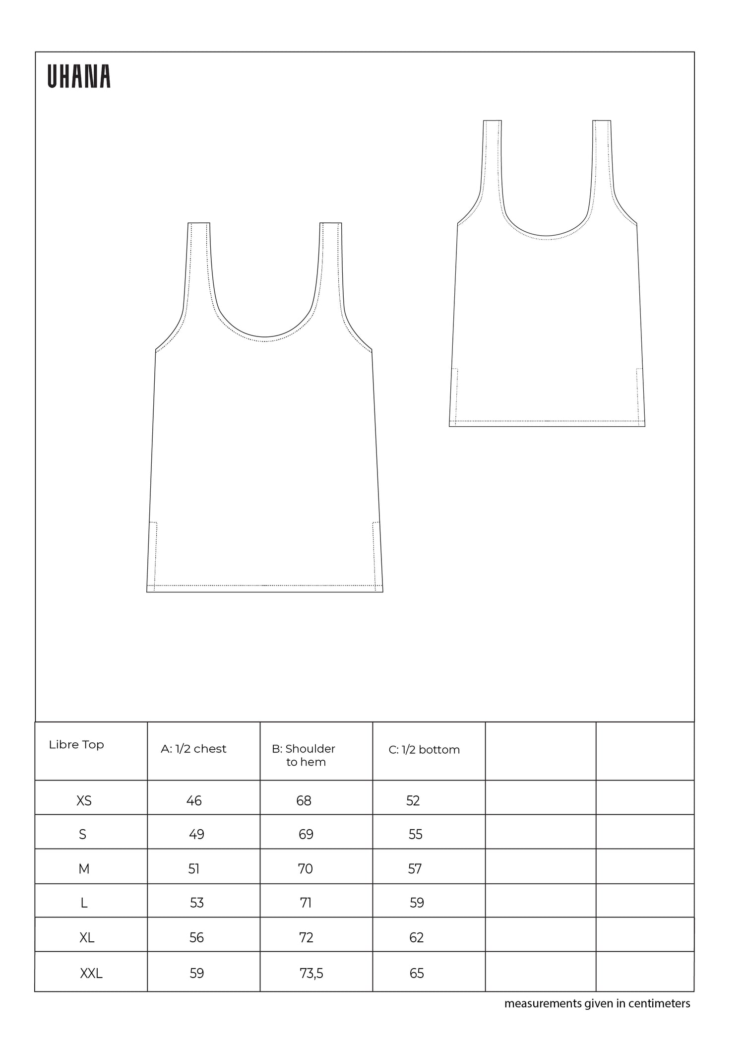 Libre Top, Soft Blue