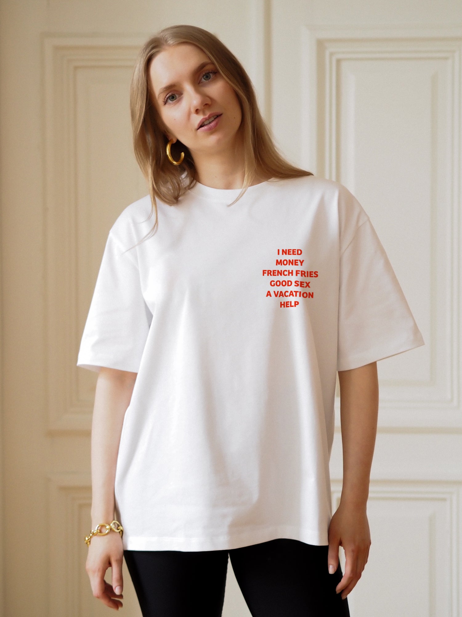 Basic Needs Signature Tee, White