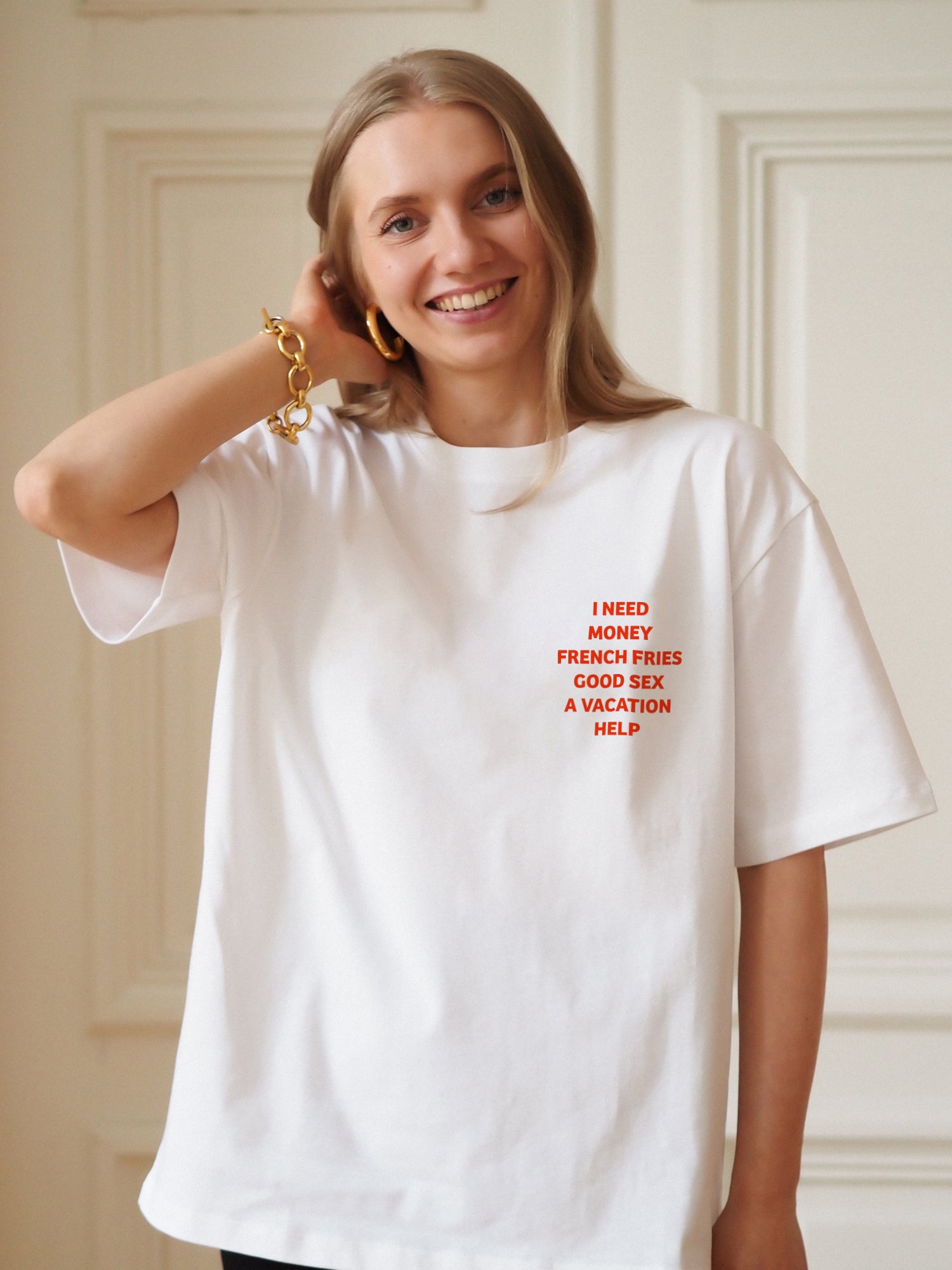 Basic Needs Signature Tee, White